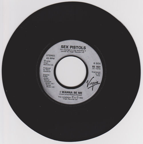 Sex Pistols - Anarchy In The UK United Kingdom 7" jukebox edition (1992)
