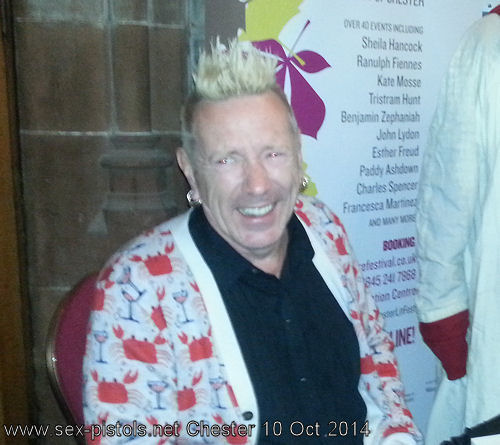 John Lydon - Chester Town Hall 10th October 2014