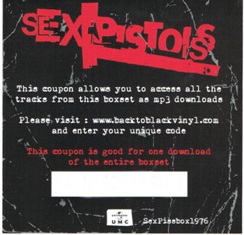 Sex Pistols - NEVER MIND THE BOLLOCKS HERE'S THE SEX PISTOLS ALTERNATIVE TAKES 7 x 7" VINYL BOX SET