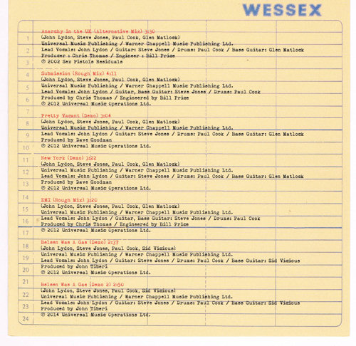 Sex Pistols - NEVER MIND THE BOLLOCKS HERE'S THE SEX PISTOLS ALTERNATIVE TAKES 7 x 7" VINYL BOX SET