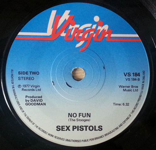 Sex Pistols - Pretty Vacant Black / Blue Text Label Variations United Kingdom 7"