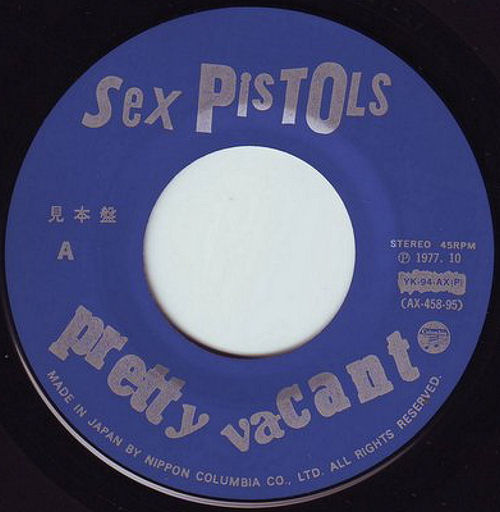  Sex Pistols - Pretty Vacant Japan Columbia 7" Promo