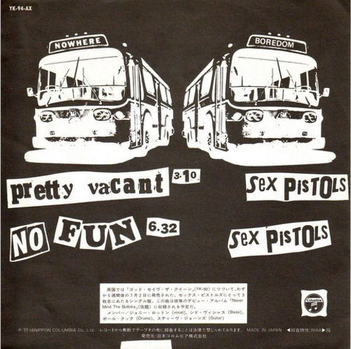  Sex Pistols - Pretty Vacant Japan Columbia 7" Promo