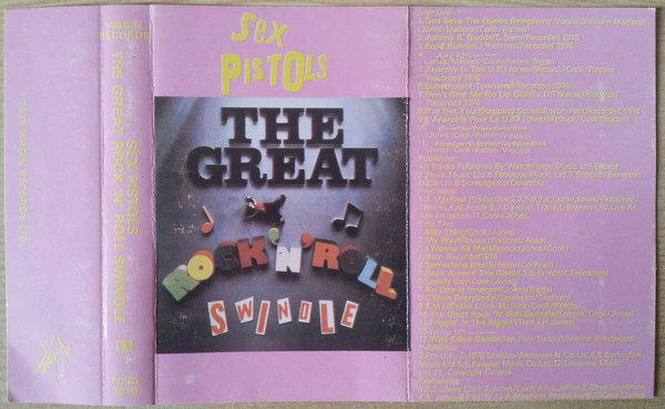  Sex Pistols - The Great Rock 'N' Roll Swindle Cassette release 1979 1st