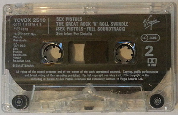 Sex Pistols - The Great Rock 'N' Roll Swindle Cassette release 1993