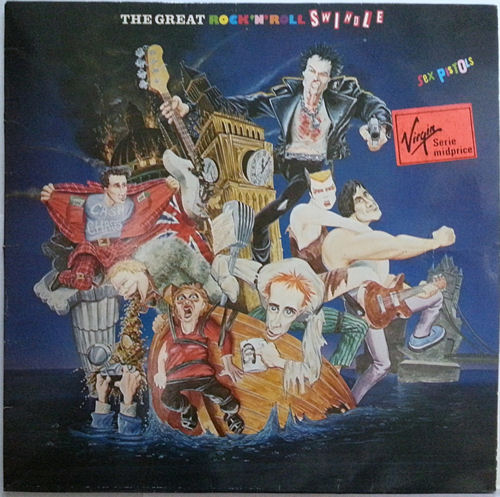 Sex Pistols - The Great Rock 'N' Roll Swindle Single LP Virgin Records Spain mid-price Pressing