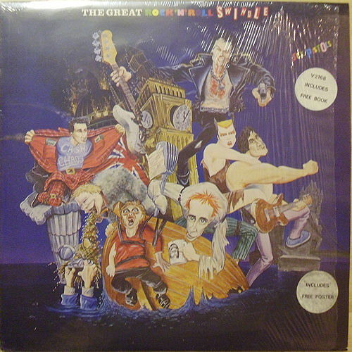 Sex Pistols - The Great Rock 'N' Roll Swindle Single LP Virgin Records UK 1st Pressing with Poster & Book