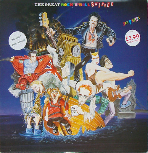Sex Pistols - The Great Rock 'N' Roll Swindle Single LP Virgin Records UK 1st Pressing with Poster