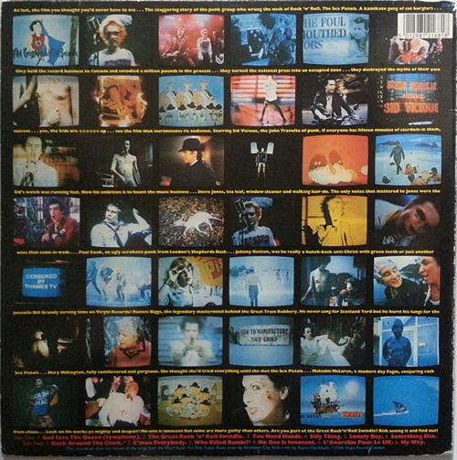 Sex Pistols - The Great Rock 'N' Roll Swindle Single LP Virgin Records UK re-issue Pressing