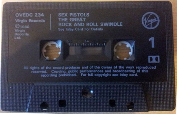 Sex Pistols - The Great Rock 'N' Roll Swindle Single LP Virgin Records UK Virgin Cassette