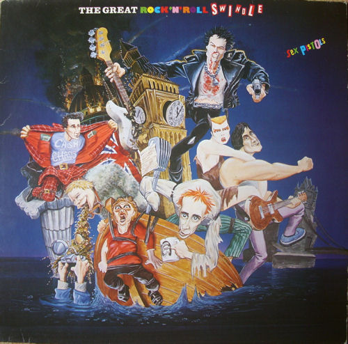 Sex Pistols - The Great Rock 'N' Roll Swindle Single LP Virgin Records West Germany SACEM Pressing