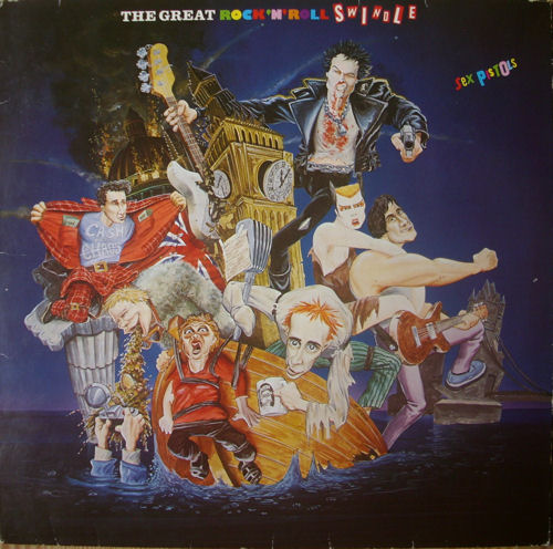  Sex Pistols - The Great Rock 'N' Roll Swindle Single LP Virgin Records West Germany GEMA pressing, one-line label rim text