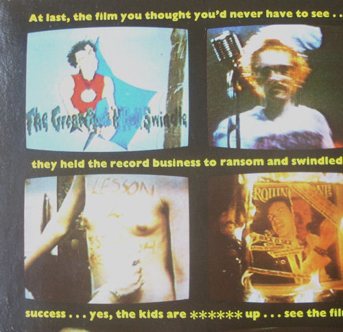 Sex Pistols - The Great Rock 'N' Roll Swindle Single LP Virgin Records West Germany GEMA pressing, one-line label rim text