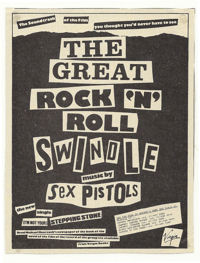 Sex Pistols - The Great Rock 'N' Roll Swindle Single LP