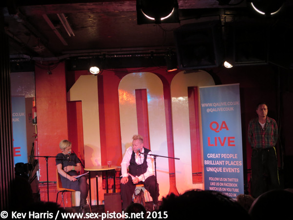 John Lydon - London 100 Club 26th April 2015 Q&A