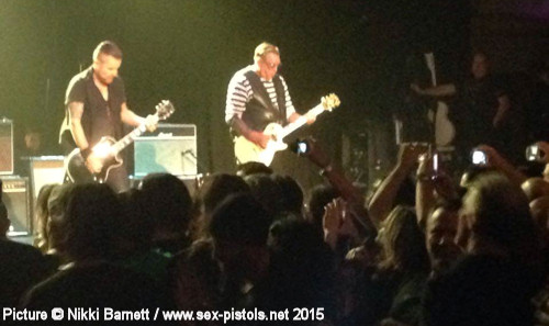 Steve Jones joined The Cult on stage in LA at the Hollywood Palladium