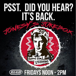 Jonesy's Jukebox is back!