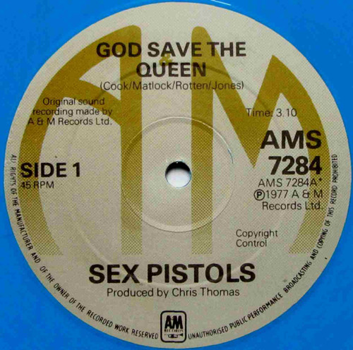 Sex Pistols - A&M God Save The Queen Counterfeit 12" Version 2 (2013)