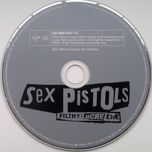 Sex Pistols - Japanese CD replica 2008 Filthy Lucre Live