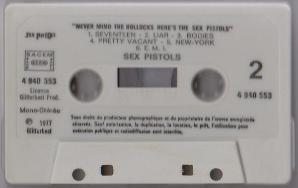 Sex Pistols - NMTB Barclay Cassette