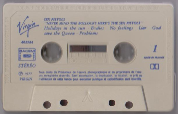  Sex Pistols - NMTB France Virgin Cassette