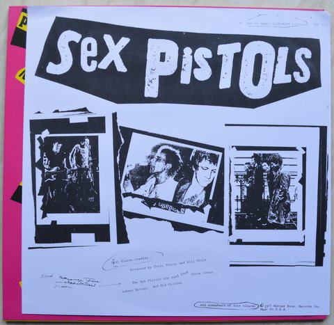 Sex Pistols - Never Mind The Bollocks German coloured vinyl counterfeit