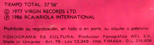 NMTB - Uruguay promo LP