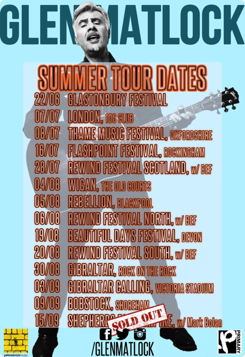 Glen Matlock Summer Dates