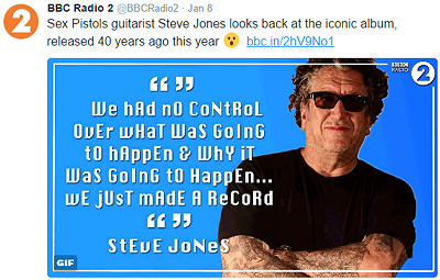 Steve Jones Radio 2