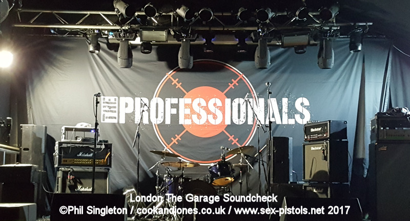 The Professionals London Soundcheck October 2017