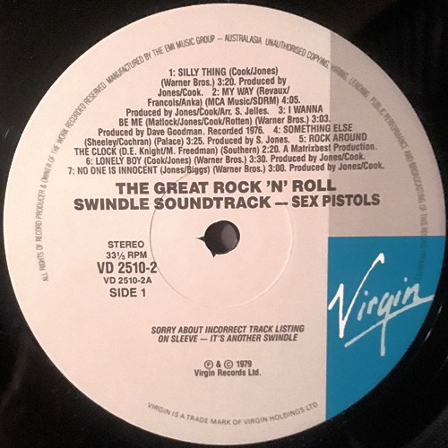 Sex Pistols - The Great Rock 'N' Roll Swindle