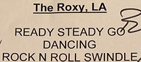Generation Sex Signed Roxy Set List