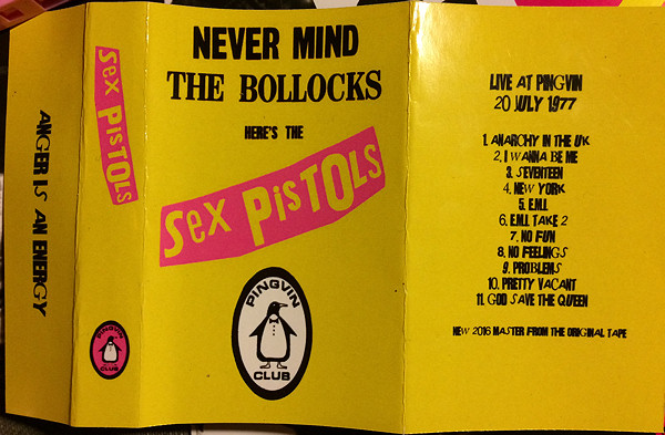 Sex Pistols - Pingvin Club, Oslo, Norway 20th July 1977 Cassette Bootleg