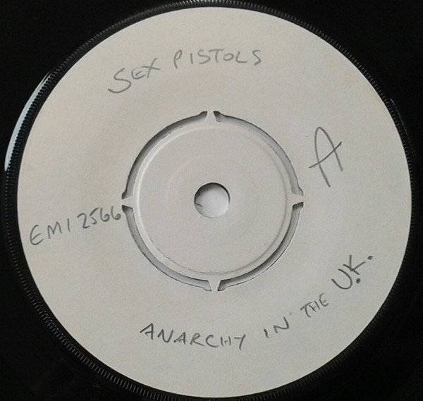 Anarchy In The UK Test Pressing White Labels