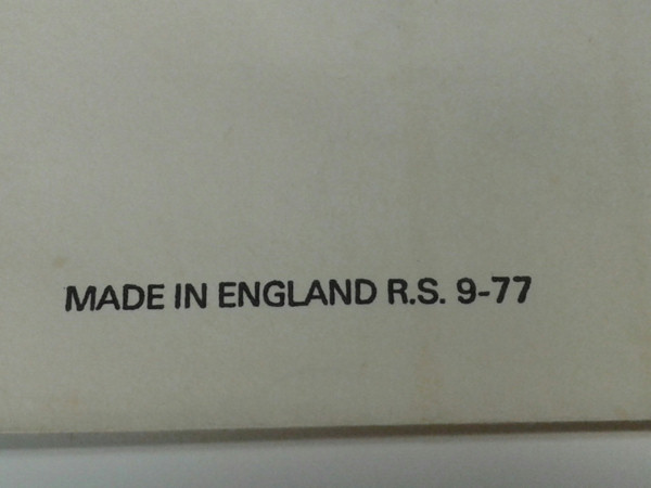 Never Mind The Bollocks: United Kingdom White Label Test Pressing with A3 B1 matrix