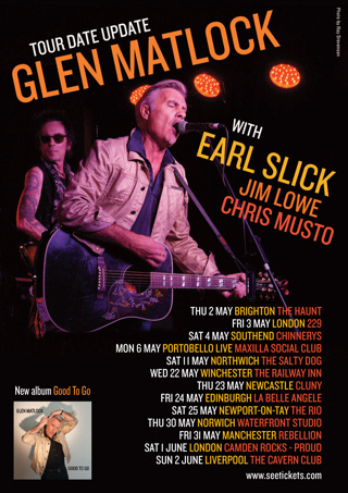 Glen Matlock UK Tour