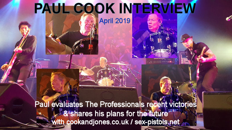 Paul Cook Interview with Phil Singleton April 2019