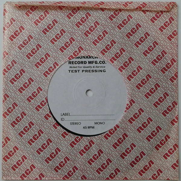 Pretty Vacant Australian Test Pressing