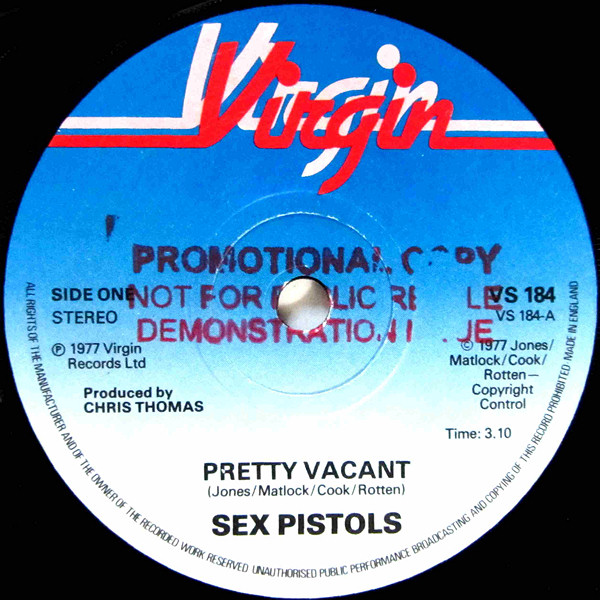 Pretty Vacant United Kingdom Promotional Pressing