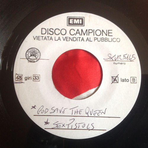 Sex Pistols - God Save The Queen Italy 7" TP