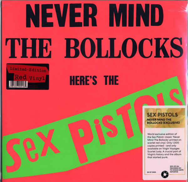 Sex Pistols - Never Mind The Bollocks: 2021 Scarlet Lady Red Vinyl Pressing