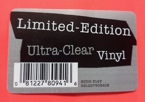 USA NMTB Clear Vinyl Pressing