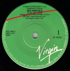 C'mon Everybody / The Great Rock 'n' Roll Swindle (Virgin VG 8011 SEX 1.4)