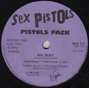 Holidays In The Sun / My Way (Virgin SEX 1.2)