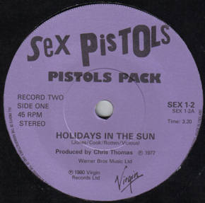 Holidays In The Sun / My Way (Virgin SEX 1.2)