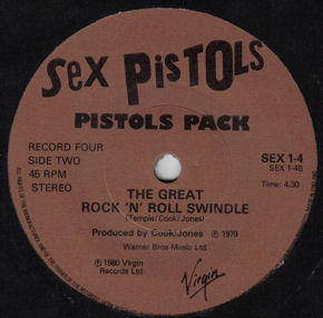 C'mon Everybody / The Great Rock 'n' Roll Swindle (Virgin SEX 1.4)