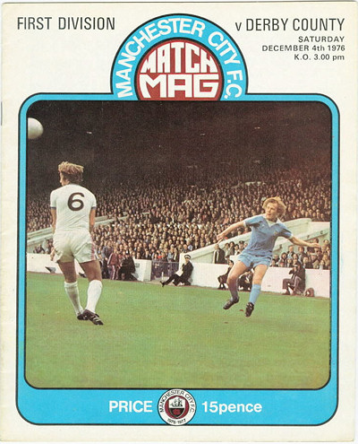 Manchester City v Derby County. December 4th 1976