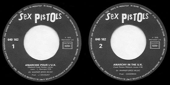 Anarchie Pour L'U.K. / Anarchy In The U.K. (Barclay 640 162)
