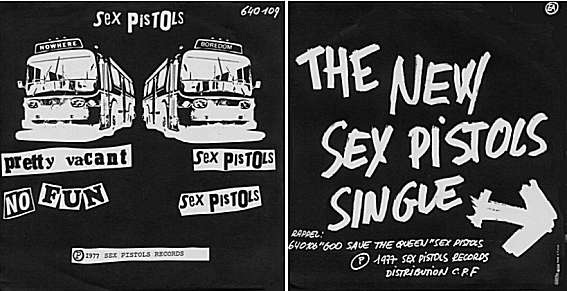 Pretty Vacant / No Fun (Barclay 640 109)