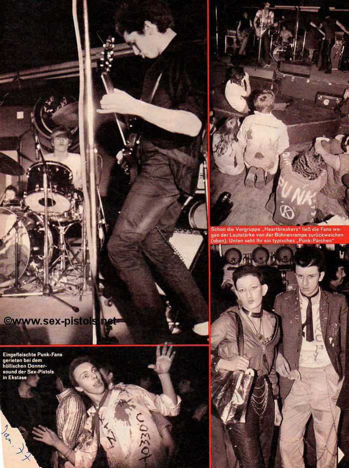 Bravo Magazine January 1977. Anarchy In The UK Tour Feature.